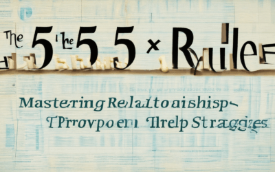 The 5-5-5 Rule Explained: Mastering Relationships Through Proven Self-Help Strategies